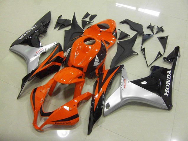 Arancia Argento Nero Kit Carenatura Moto Iniezione Honda CBR 600 RR 2007-2008