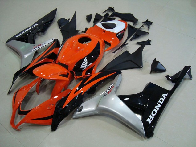 Arancia Argento Nero Kits Carenatura Moto Iniezione Honda CBR 600 RR 2007-2008 Arancia Argento Nero Kits Carenatura Moto Iniezione Honda CBR 600 RR 2007-2008