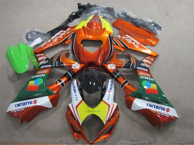 Arancia Giallo Monster Carene Moto Suzuki GSXR 1000 K7 2007-2008 Arancia Giallo Monster Carene Moto Suzuki GSXR 1000 K7 2007-2008