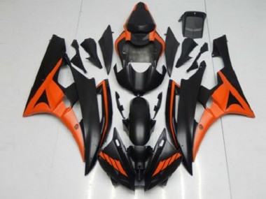 Arancia Nero ABS Moto Plastica & Carene Yamaha R6 2006-2007