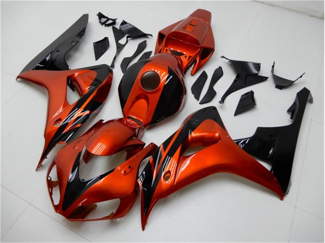 Arancia Nero Carene Moto Honda CBR 1000 RR 2006-2007 Arancia Nero Carene Moto Honda CBR 1000 RR 2006-2007