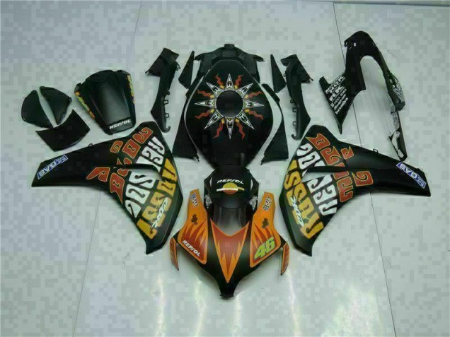 Arancia Nero Carene Moto Honda CBR 1000 RR 2008-2011 Arancia Nero Carene Moto Honda CBR 1000 RR 2008-2011