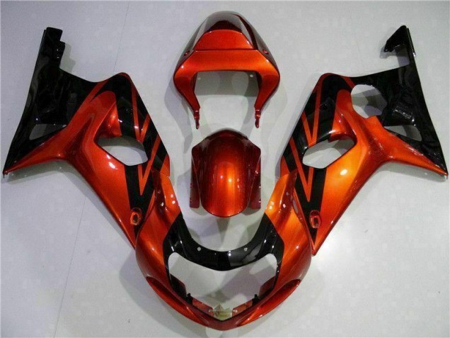 Arancia Nero Carene Moto Suzuki GSXR 1000 K1 2000-2002 Arancia Nero Carene Moto Suzuki GSXR 1000 K1 2000-2002
