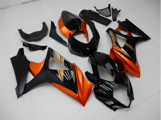 Arancia Nero Carene Moto Suzuki GSXR 1000 K7 2007-2008 Arancia Nero Carene Moto Suzuki GSXR 1000 K7 2007-2008