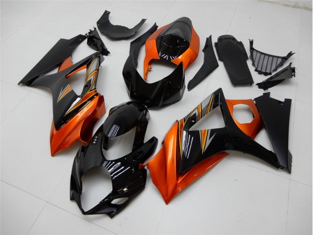 Arancia Nero Carene Moto Suzuki GSXR 1000 K7 2007-2008 Arancia Nero Carene Moto Suzuki GSXR 1000 K7 2007-2008