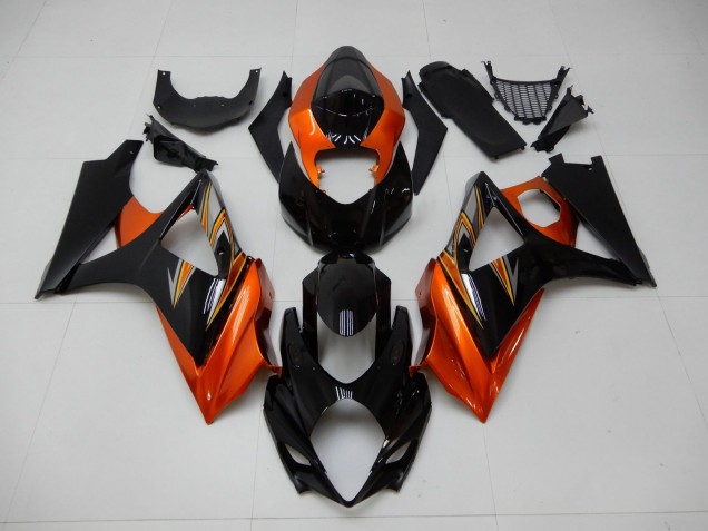 Arancia Nero Carene Moto Suzuki GSXR 1000 K7 2007-2008 Arancia Nero Carene Moto Suzuki GSXR 1000 K7 2007-2008