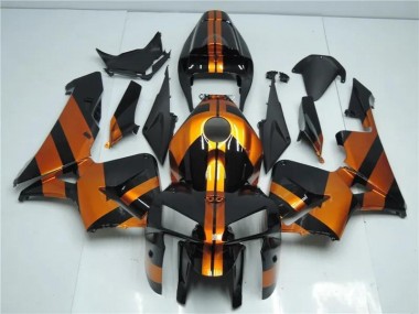 Arancia Nero Kits Carenatura Moto Completa Honda CBR 600 RR 2005-2006