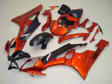 Arancia Nero Opaco Kit Carenatura Moto Yamaha R6 2006-2007