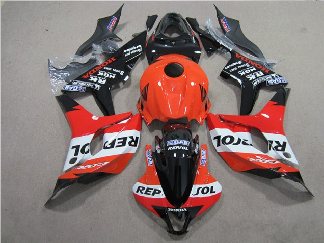 Arancia Nero Repsol Carene Moto & Plastica Moto Honda CBR 600 RR 2007-2008 Arancia Nero Repsol Carene Moto & Plastica Moto Honda CBR 600 RR 2007-2008