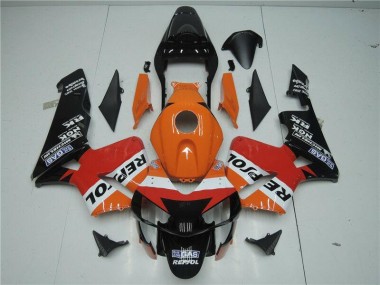 Arancia Rosso Nero Repsol Carene Moto Honda CBR 600 RR 2003-2004