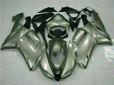 Argento ABS Kit Carenatura Moto Kawasaki ZX6R 2007-2008