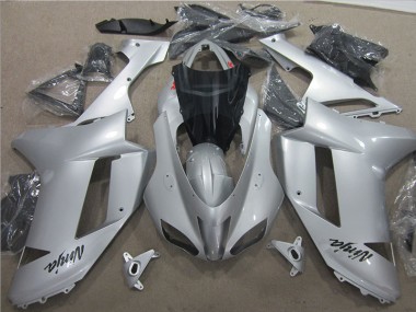 Argento ABS Plastica Moto & Carenatura Moto Kawasaki ZX6R 2007-2008