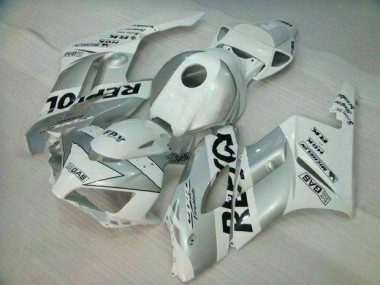 Argento Bianco Repsol Kit Carenatura Motocicletta Completo ABS Honda CBR 1000 RR 2004-2005
