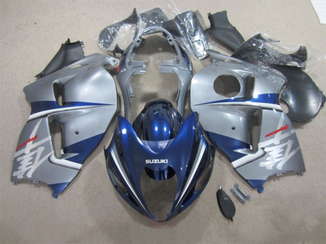 Argento Blu Carene Moto Suzuki GSXR 1300 Hayabusa 1996-2007 Argento Blu Carene Moto Suzuki GSXR 1300 Hayabusa 1996-2007