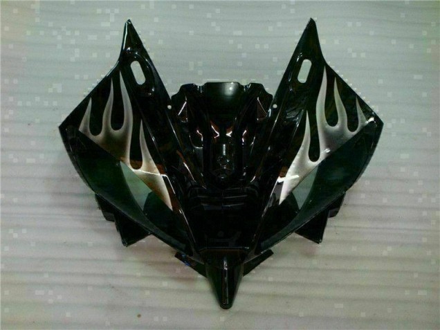 Argento Fiamma Nero Carene Moto Yamaha R6 2006-2007 Argento Fiamma Nero Carene Moto Yamaha R6 2006-2007