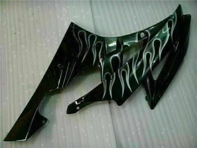 Argento Fiamma Nero Carene Moto Yamaha R6 2006-2007 Argento Fiamma Nero Carene Moto Yamaha R6 2006-2007