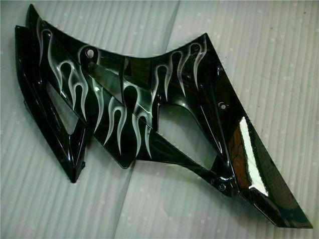 Argento Fiamma Nero Carene Moto Yamaha R6 2006-2007 Argento Fiamma Nero Carene Moto Yamaha R6 2006-2007
