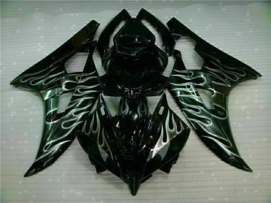 Argento Fiamma Nero Carene Moto Yamaha R6 2006-2007