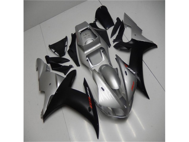 Argento Nero Carena Moto Yamaha R1 2002-2003 Argento Nero Carena Moto Yamaha R1 2002-2003