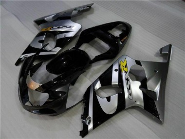 Argento Nero Carene Moto Suzuki GSXR 1000 K1 2000-2002