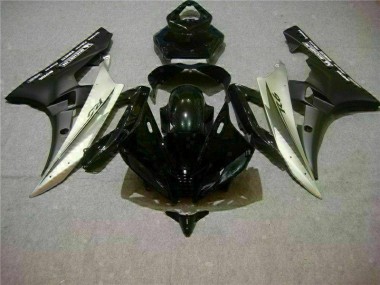 Argento Nero Kit Carenatura Iniezione Yamaha R6 2006-2007