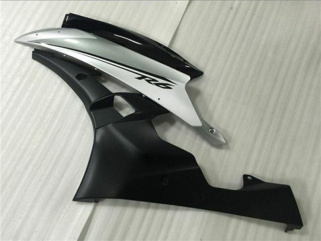 Argento Nero Kit Carenatura Moto Iniezione Yamaha R6 2006-2007 Argento Nero Kit Carenatura Moto Iniezione Yamaha R6 2006-2007