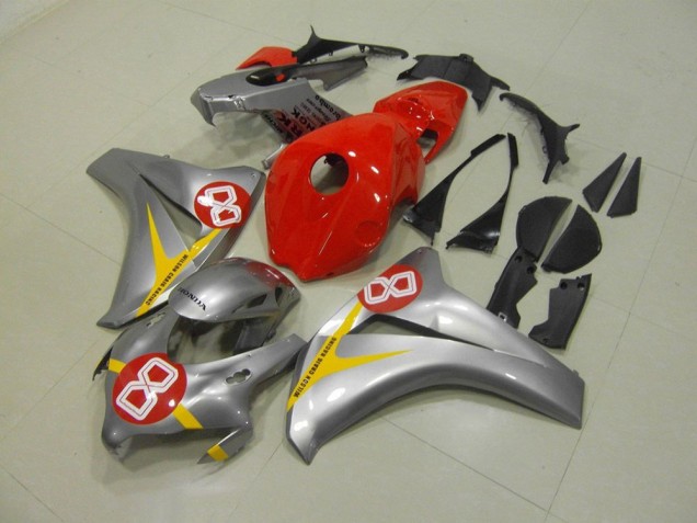 Argento Rosso 8 Carene Moto Honda CBR 1000 RR 2008-2011 Argento Rosso 8 Carene Moto Honda CBR 1000 RR 2008-2011