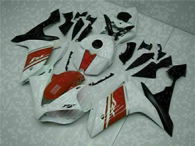 Bianco ABS Plastica Moto Yamaha R1 2007-2008 Bianco ABS Plastica Moto Yamaha R1 2007-2008