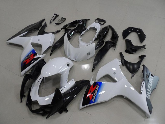 Bianco Argento Carene Moto Suzuki GSXR 1000 K9 2009-2016 Bianco Argento Carene Moto Suzuki GSXR 1000 K9 2009-2016