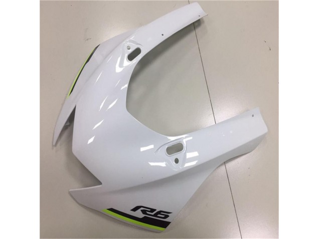 Bianco Argento Carene Moto Yamaha R6 2017-2023 Bianco Argento Carene Moto Yamaha R6 2017-2023