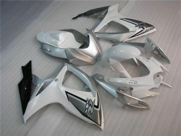 Bianco Argento Carrozzeria Moto & Carena Moto Suzuki GSXR 600 / 750 K6 2006-2007 Bianco Argento Carrozzeria Moto & Carena Moto Suzuki GSXR 600 / 750 K6 2006-2007