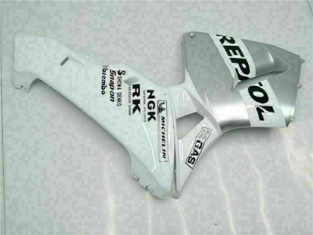 Bianco Argento Repsol Carene Moto Honda CBR 600 RR 2003-2004 Bianco Argento Repsol Carene Moto Honda CBR 600 RR 2003-2004