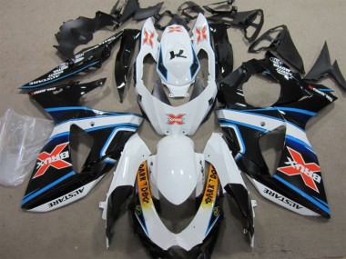 Bianco Blu Brux Dark Dog Carene Moto Suzuki GSXR 1000 K9 2009-2016