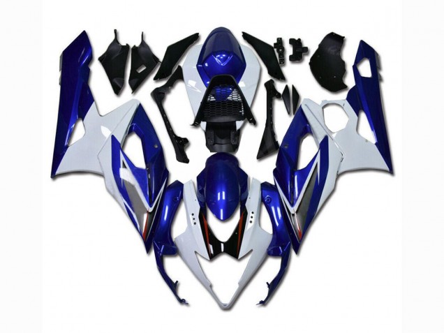 Bianco Blu Carene Moto Suzuki GSXR 1000 K5 2005-2006 Bianco Blu Carene Moto Suzuki GSXR 1000 K5 2005-2006