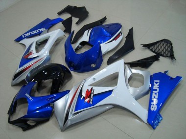 Bianco Blu Carene Moto Suzuki GSXR 1000 K7 2007-2008