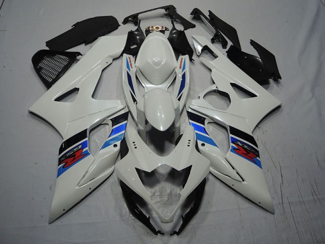 Bianco Blu Carene Moto Suzuki GSXR 1000 K7 2007-2008 Bianco Blu Carene Moto Suzuki GSXR 1000 K7 2007-2008