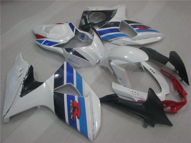 Bianco Blu Carene Moto Suzuki GSXR 1000 K9 2009-2016 Bianco Blu Carene Moto Suzuki GSXR 1000 K9 2009-2016