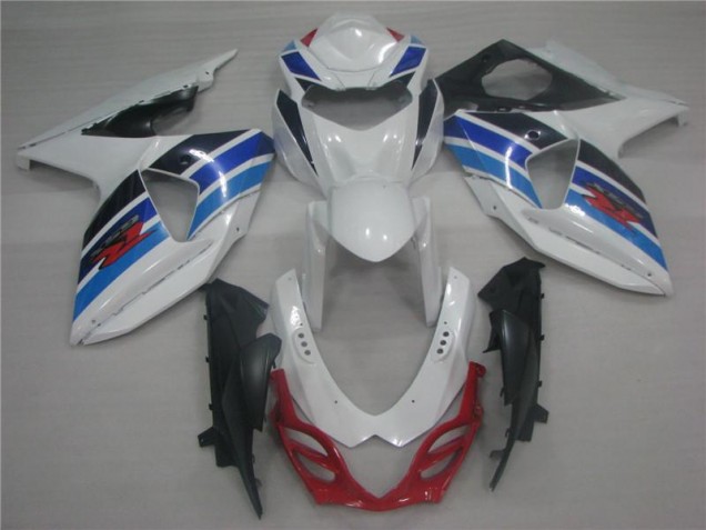 Bianco Blu Carene Moto Suzuki GSXR 1000 K9 2009-2016 Bianco Blu Carene Moto Suzuki GSXR 1000 K9 2009-2016