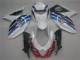 Bianco Blu Carene Moto Suzuki GSXR 1000 K9 2009-2016 Bianco Blu Carene Moto Suzuki GSXR 1000 K9 2009-2016