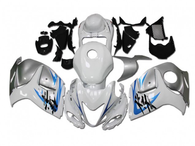 Bianco Blu Carene Moto Suzuki GSXR 1300 Hayabusa 2008-2019 Bianco Blu Carene Moto Suzuki GSXR 1300 Hayabusa 2008-2019