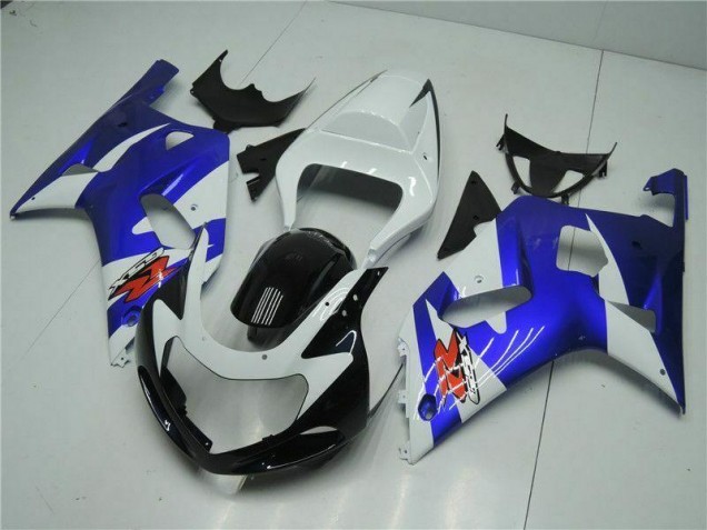 Bianco Blu Carene Moto Suzuki GSXR 600 / 750 K1 K2 K3 2001-2003 Bianco Blu Carene Moto Suzuki GSXR 600 / 750 K1 K2 K3 2001-2003