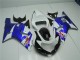 Bianco Blu Carene Moto Suzuki GSXR 600 / 750 K1 K2 K3 2001-2003 Bianco Blu Carene Moto Suzuki GSXR 600 / 750 K1 K2 K3 2001-2003