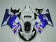 Bianco Blu Carene Moto Suzuki GSXR 600 / 750 K1 K2 K3 2001-2003 Bianco Blu Carene Moto Suzuki GSXR 600 / 750 K1 K2 K3 2001-2003