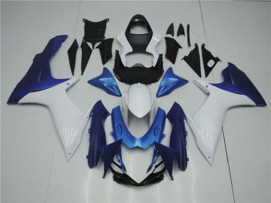 Bianco Blu Carene Moto Suzuki GSXR 600 / 750 K11 2011-2024