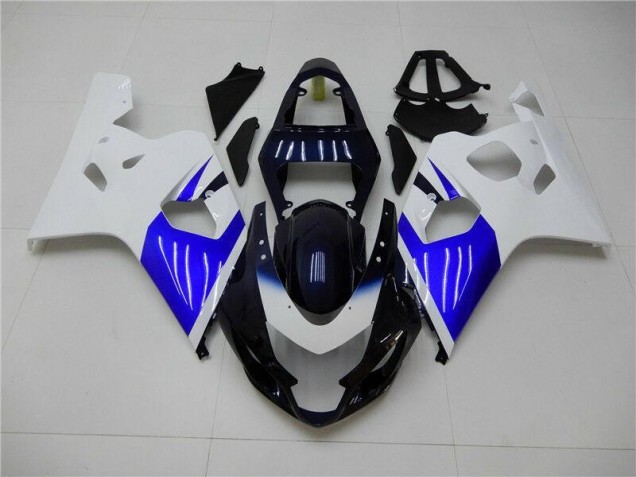 Bianco Blu Carene Moto Suzuki GSXR 600 / 750 K4 2004-2005 Bianco Blu Carene Moto Suzuki GSXR 600 / 750 K4 2004-2005