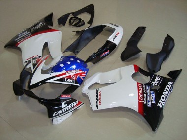 Bianco Blu DENSO HRC Carrera Carene Moto Honda CBR 600 F4i 2004-2007
