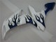 Bianco Blu Fiamma Carene Moto Yamaha R1 2004-2006 Bianco Blu Fiamma Carene Moto Yamaha R1 2004-2006