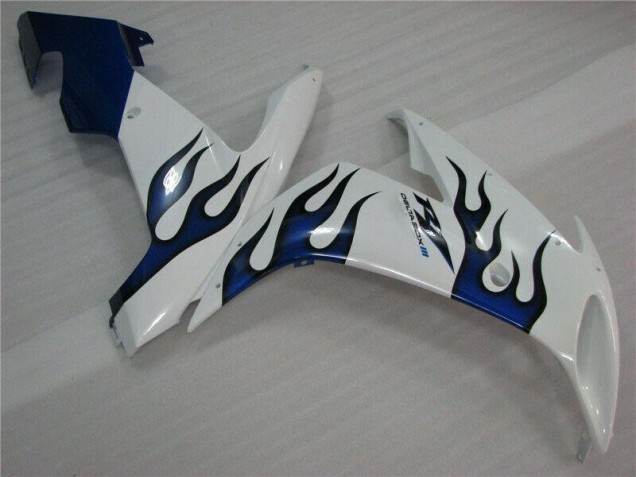 Bianco Blu Fiamma Carene Moto Yamaha R1 2004-2006 Bianco Blu Fiamma Carene Moto Yamaha R1 2004-2006