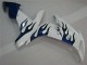 Bianco Blu Fiamma Carene Moto Yamaha R1 2004-2006 Bianco Blu Fiamma Carene Moto Yamaha R1 2004-2006