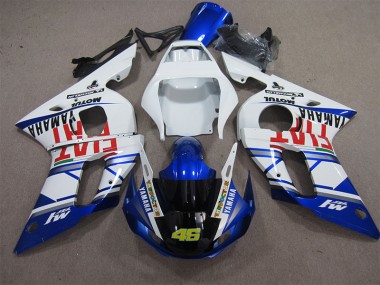Bianco Blu Fiat 46 Carene Moto Yamaha R6 1998-2002